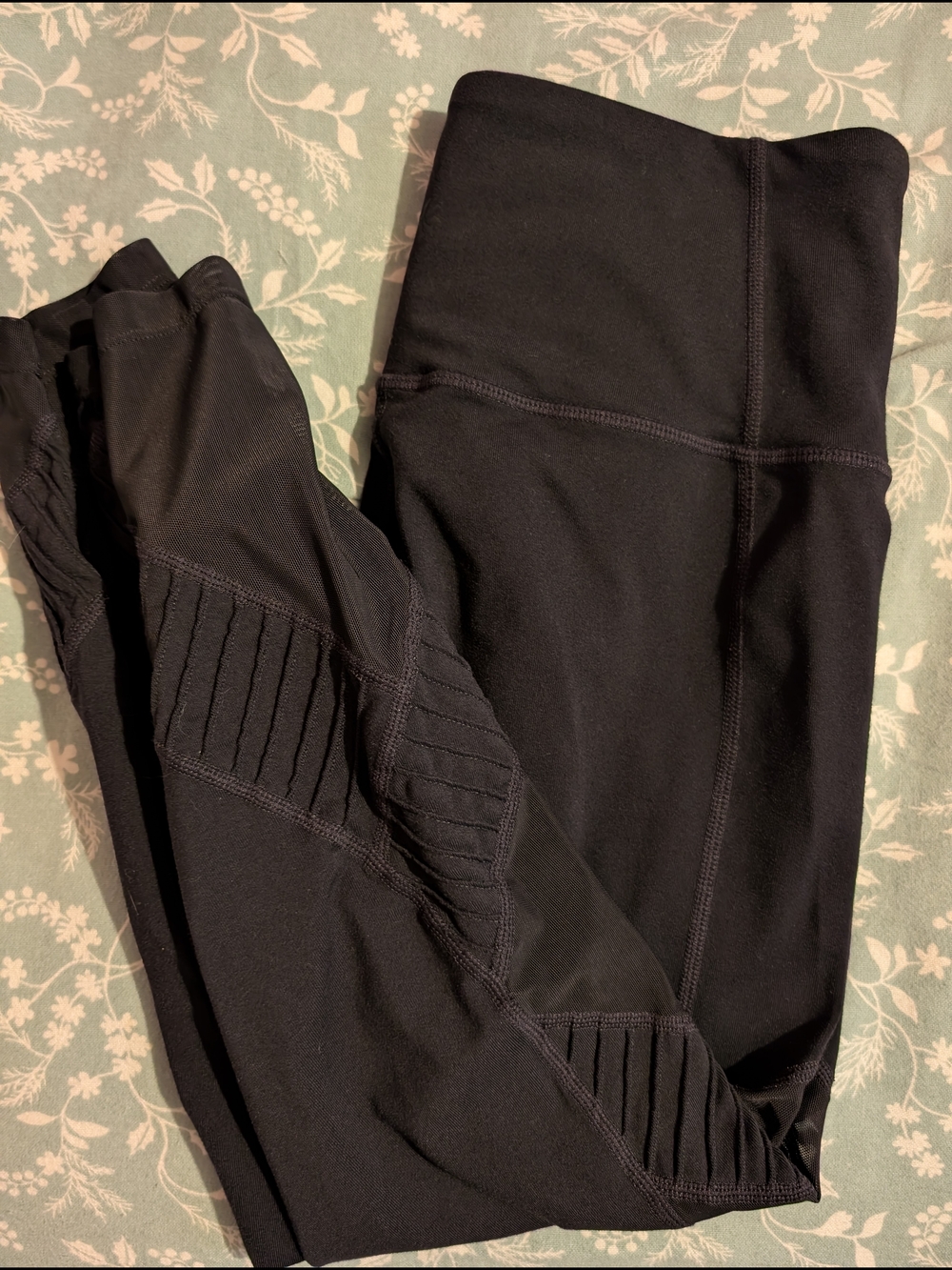 Athleta Delancey Moto Tights - Ribbed Leggings